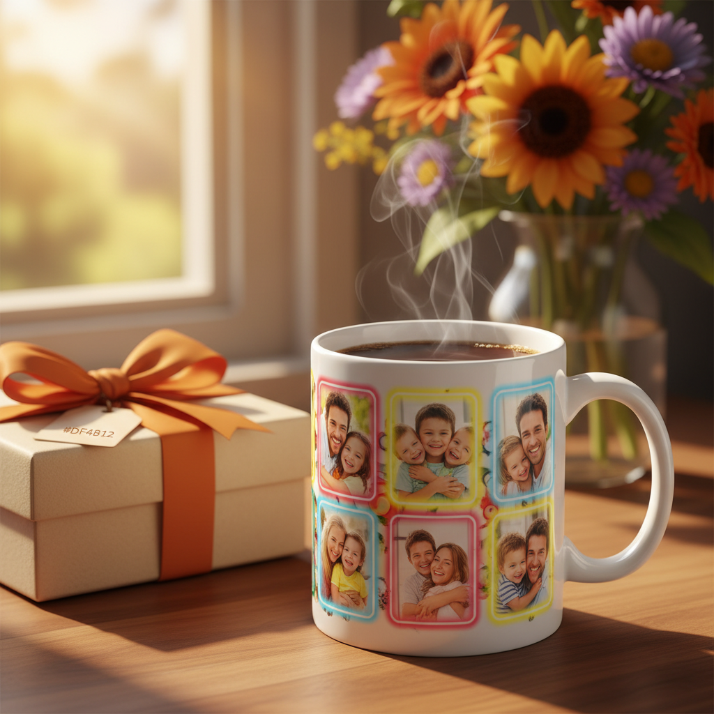 Customised photo coffee mug with gift box - Kase Culture